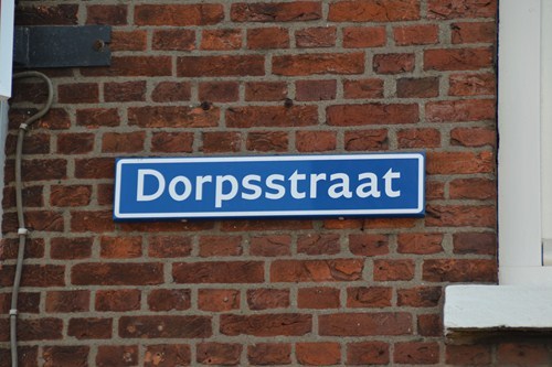 dp bord dorpsstraat