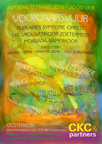 Poster Concert Voorjaarsvuur