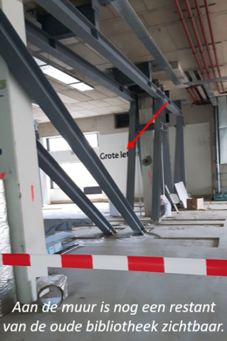 Stadhuis restant bibliotheek te zien