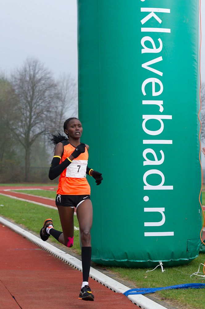 Finish 15 km wedstrijd dames